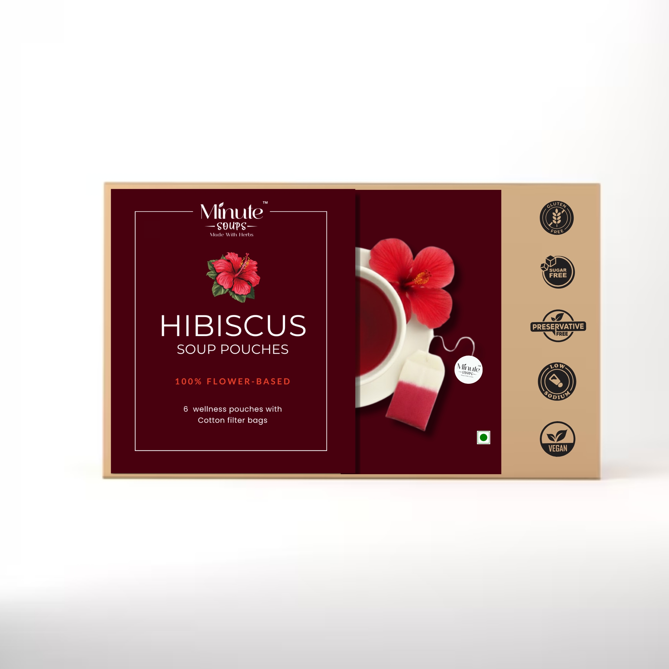 Minute Soups hibiscus blend pouch